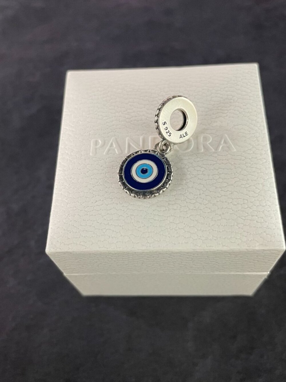 Original Pandora  Evil Eye Silver Dangle Charm - Picture 4 of 5